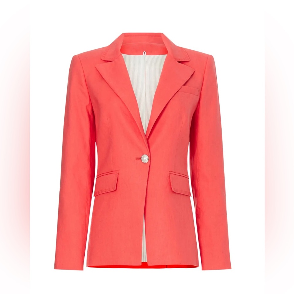 Veronica Beard Vibrant Coral Blazer